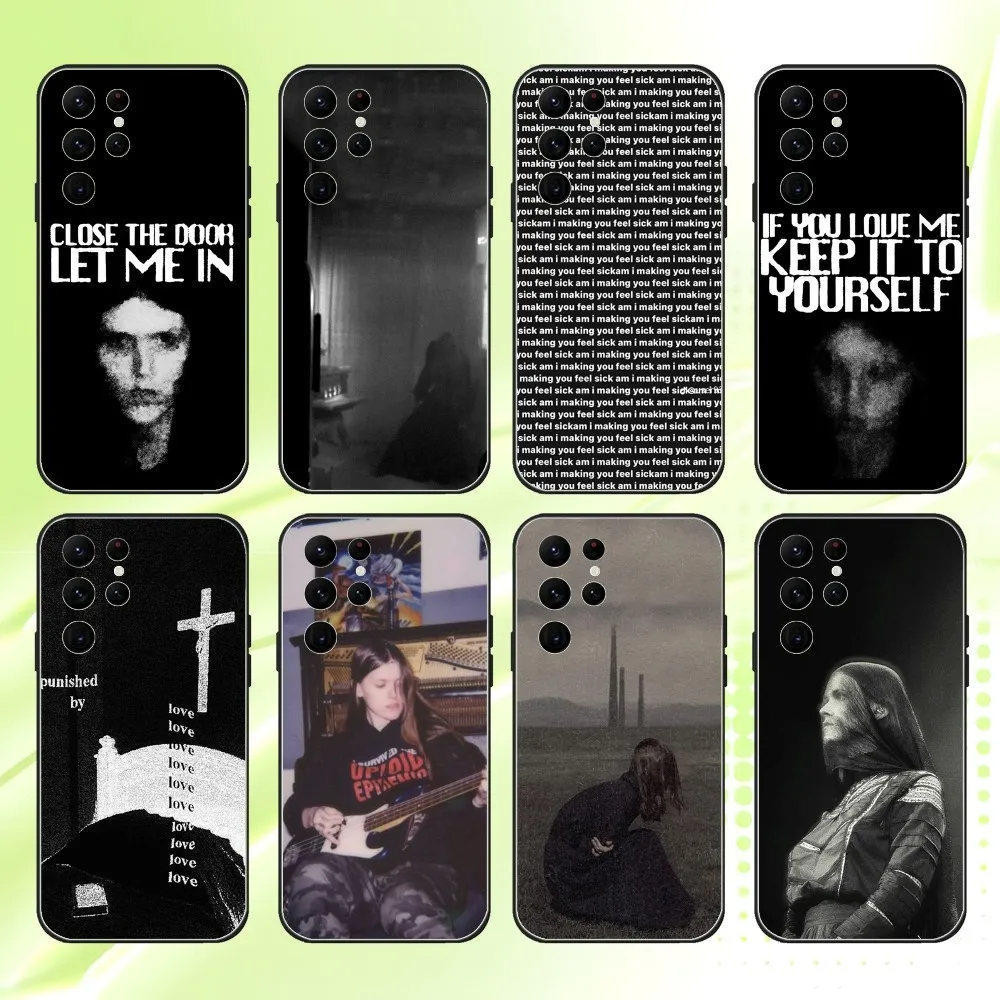 

Ethel Cain Perverts Phone Case For Samsung S 25,24,23,22,30,21,10,9,Ultra,Plus,Lite,FE,4,5G Black Soft Case