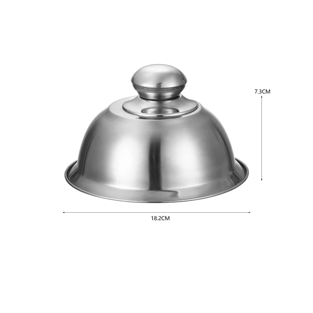 Grill Cover for Hamburgers Built from Stainless Steel to Withstand Repeated Exposure to High Cooking Temperatures