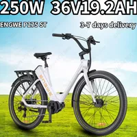 ENGWE P275 ST Electric Bicycle 250W Mid Motor 36V19.2Ah Women's Electric Bike 27.5 Inch Anti-Puncture Tire City Commuting E Bike