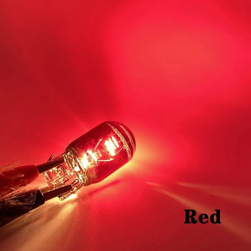 2Pc Car LED Brake Turn Singal Light 12V 5W T10/T20 7440/7441/7443/7444 Chrome Plated Mirror Invisible Reverse Lamp Tail Bulb
