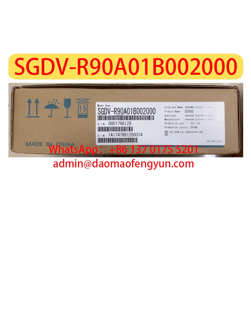 

SGDV-R90A01B002000 Brand New Servo Drive Original Genuine，SGDV R90A01B002000，Fast Shipping