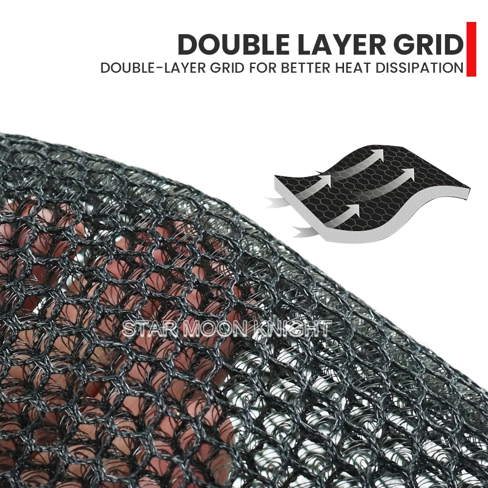 For YAMAHA XSR125 XSR 125 legacy Motorcycle Anti-Slip 3D Mesh Fabric Seat Cover Breathable Waterproof Cushion