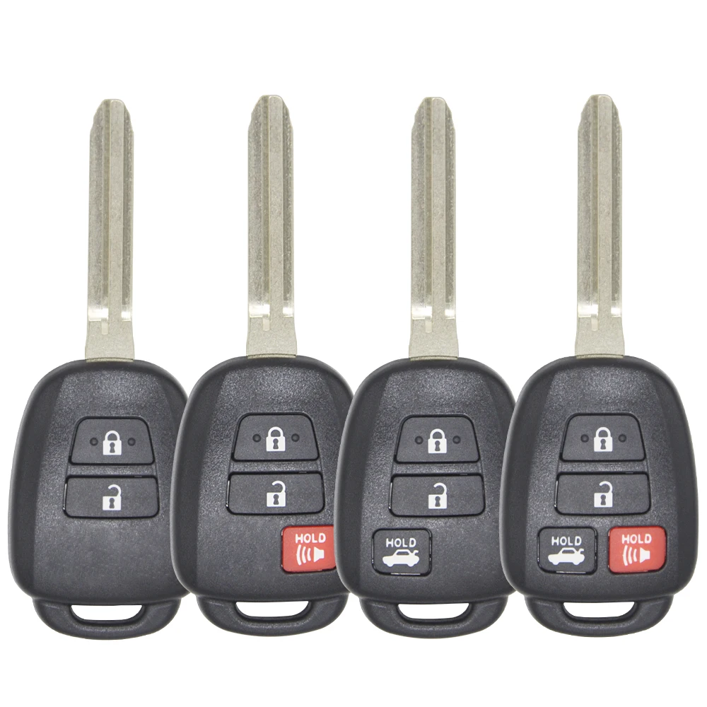 Datong World Car Remote Control Replacement Key Shell Case For Toyota Camry Corolla Reiz Pruis With TOY43 Blade