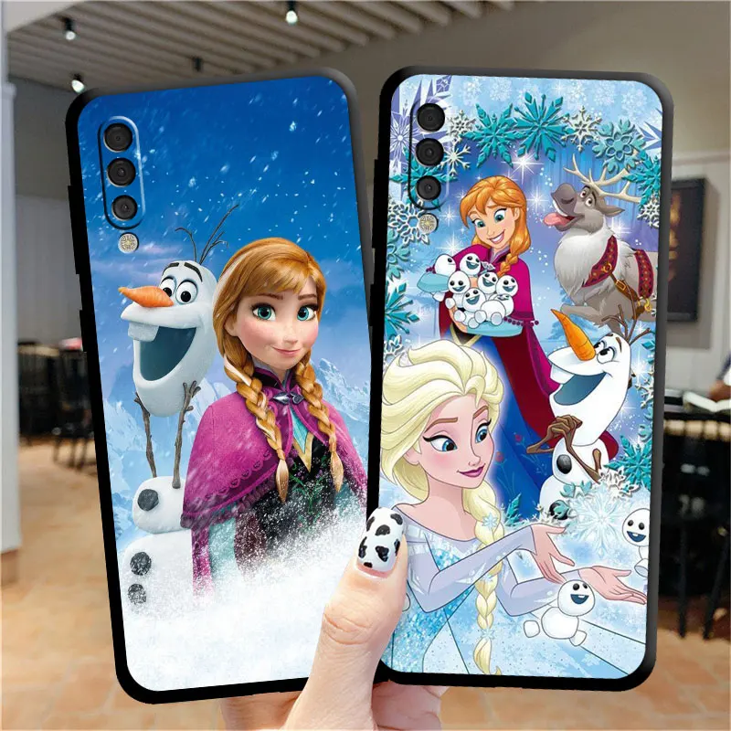 Case For Samsung Galaxy A50 A70 A30 A20e A40 A03 A03s A04 A10 A02s Note 20 Ultra 10 Plus 9 8 Phone Cover Disney Princess Frozen