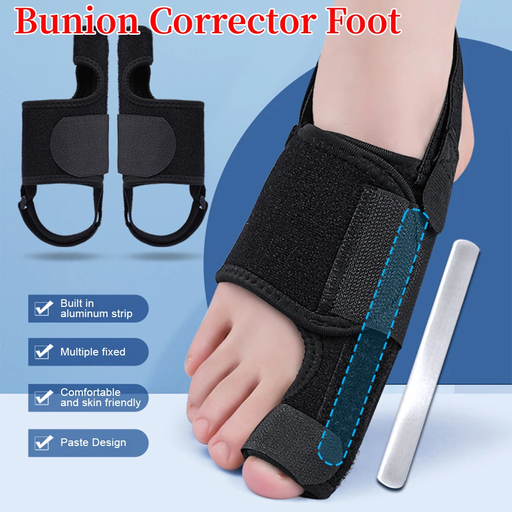 

Flexible Splint Toe Separator Hallux Valgus Bunion Corrector Orthotics Feet Bone Thumb Adjuster Correction Pedicure Straightener