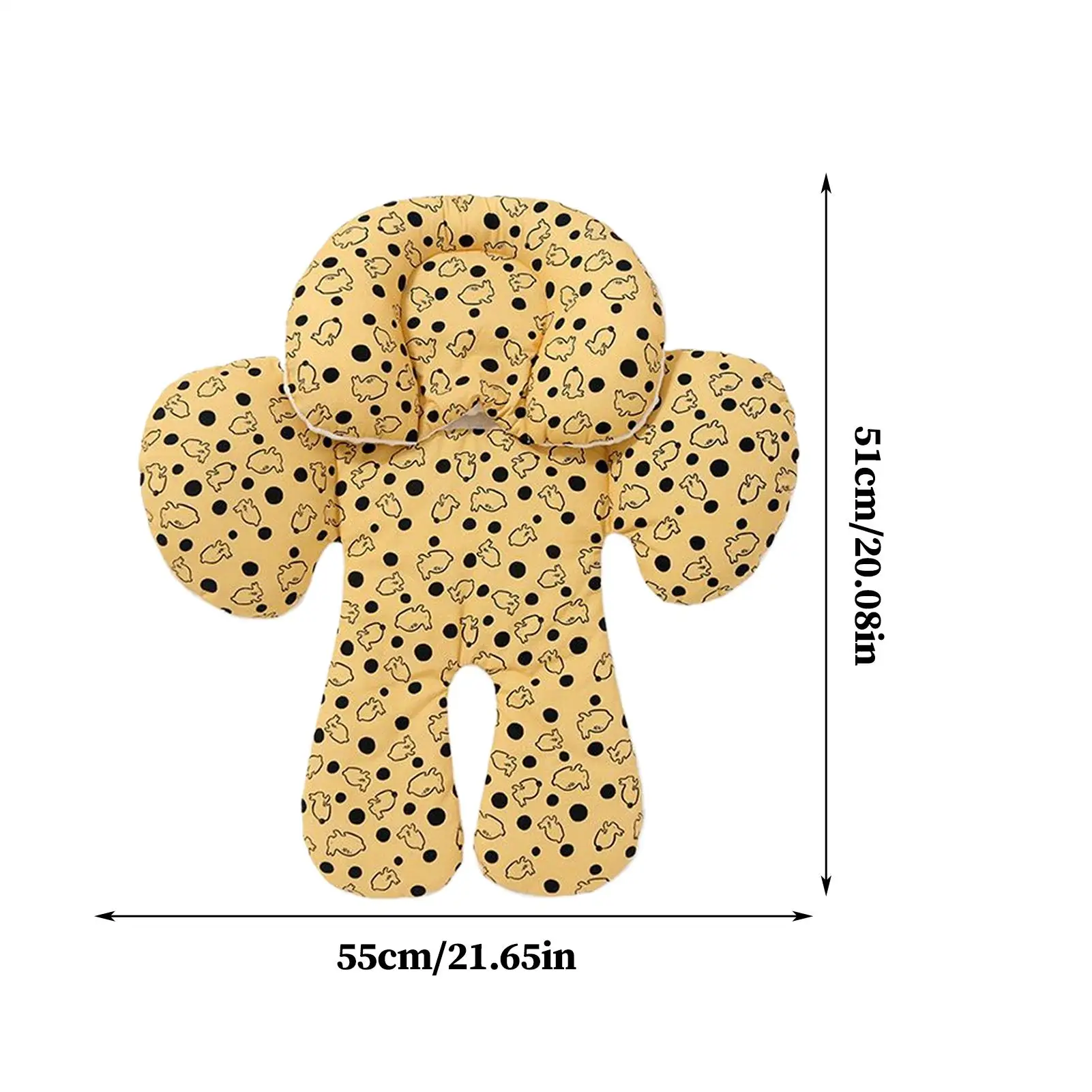 아기 자동차 좌석 쿠션 아기를위한 자동차 좌석 쿠션 이동식 머리 지지대 차량 SUV 용 조절 가능한 높이 보호대 커버 쿠션