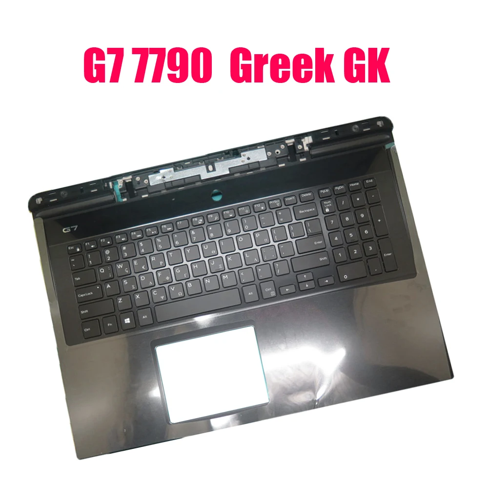 

Laptop Palmrest For DELL For G7 17 7790 00YW0N 0YW0N 0262CJ 262CJ 06WFHN 6WFHN 028YJ0 28YJ0 04V93P 4V93P Greek GK Keyboard