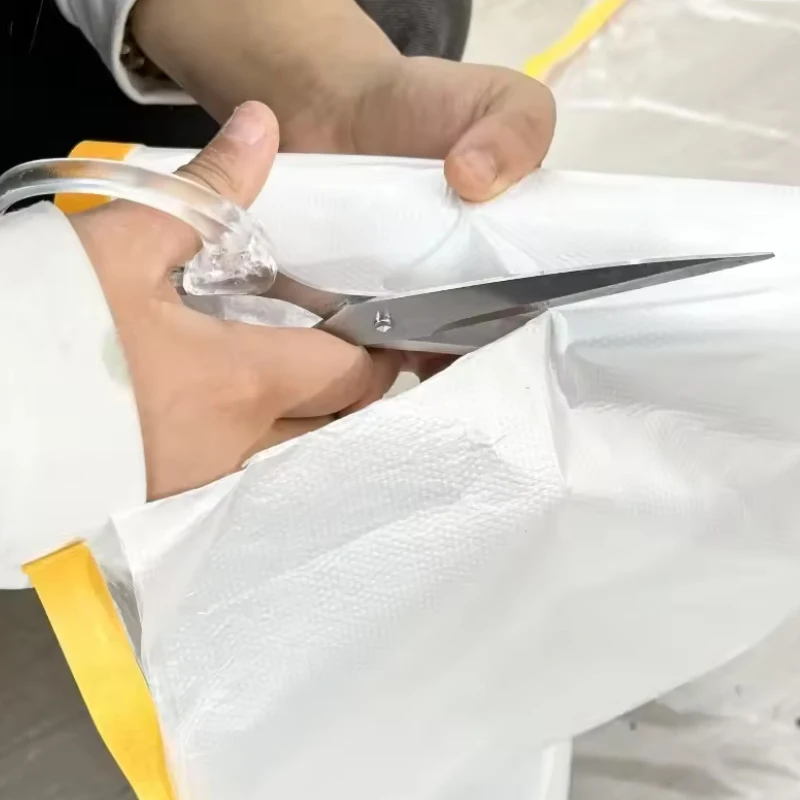 12 متر الأثاث الغبار طبقة حماية ذاتية اللصق البلاستيك اخفاء فيلم سيارة الجمال إصلاح اخفاء فيلم ديكور طلاء جدران غطاء #2