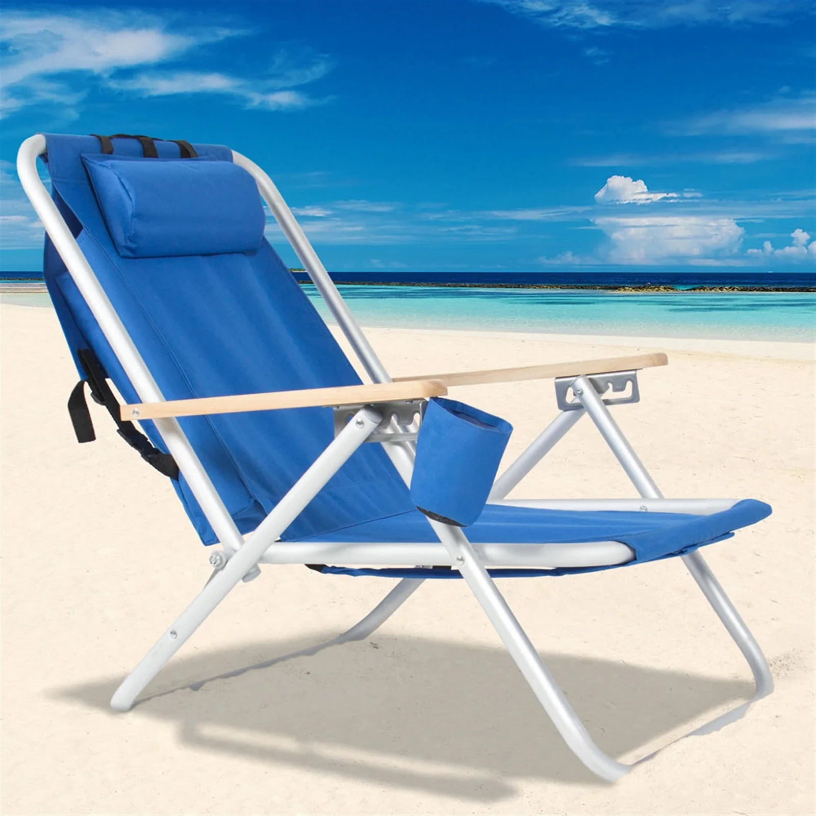 

Portable Folding Camping Chair Beach Lounge Chair Lightweight Outdoor Lounge Chairs Patio Chairs