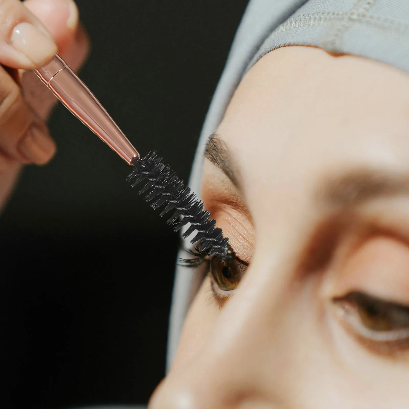 2 uds cepillos de pestañas varita para rímel herramienta rizador de pestañas de acero inoxidable cepillo de maquillaje portátil para todo tipo de pestañas aplicador de pestañas