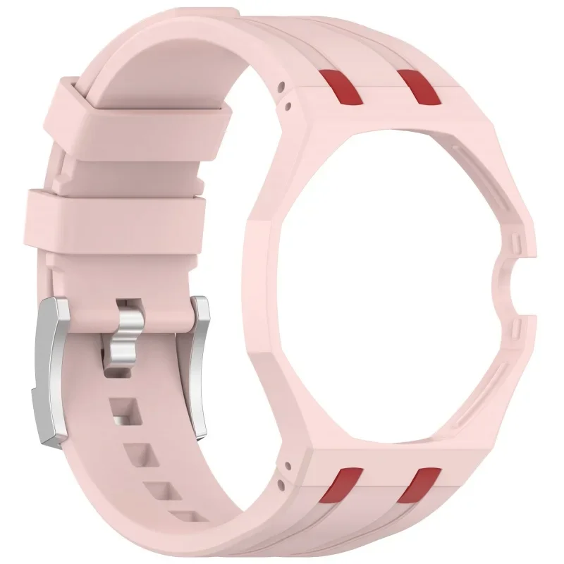 2-in-1 PC-behuizing + siliconen band voor Swatch X AP Royal Pop zakhorloge Veranderen in polshorloge Geïntegreerde modificatieaccessoires