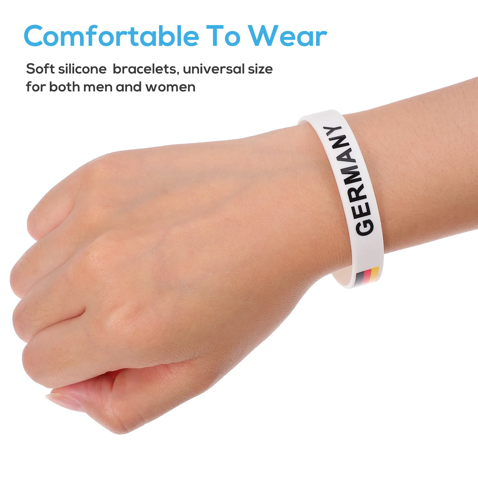 

10 Pcs Wrist Band Environmentally Friendly Silicone Bracelet Bracelets Wristband Women