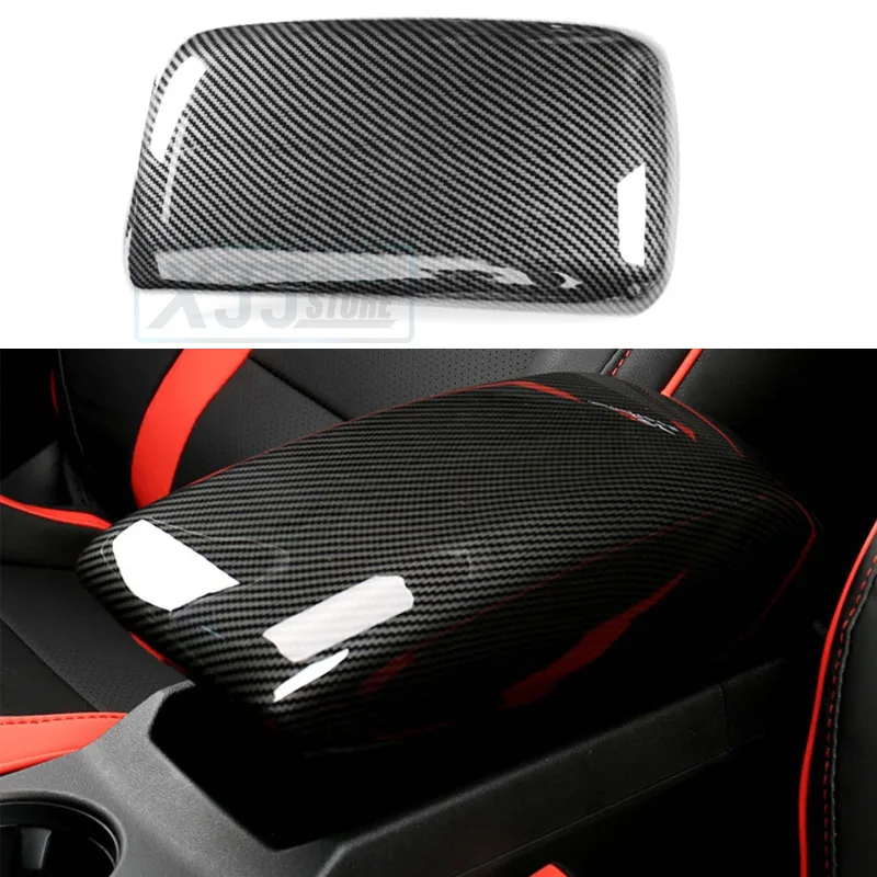 

Fit for Audi Q2 2021 2022 2023 2018 2019 2020 Center Console Armrest Box Mat Carbon Fiber Sheath Shell Gear Shift Cover