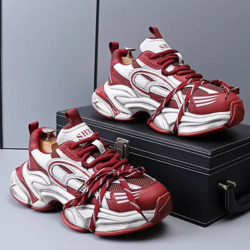 

Новые суперпопулярные кроссовки для пап 2026 года, спортивные туфли на толстой подошве с увеличенной высотой стельки, мужские повседневные ретро-кроссовки x6