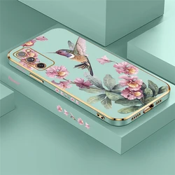Cartoon Bird Animal Case For Samsung Galxy S20 S20FE S 20 Plus S20Ultra S8 S9 S20 FE S10 Plus Flower Print Plating Soft Cover