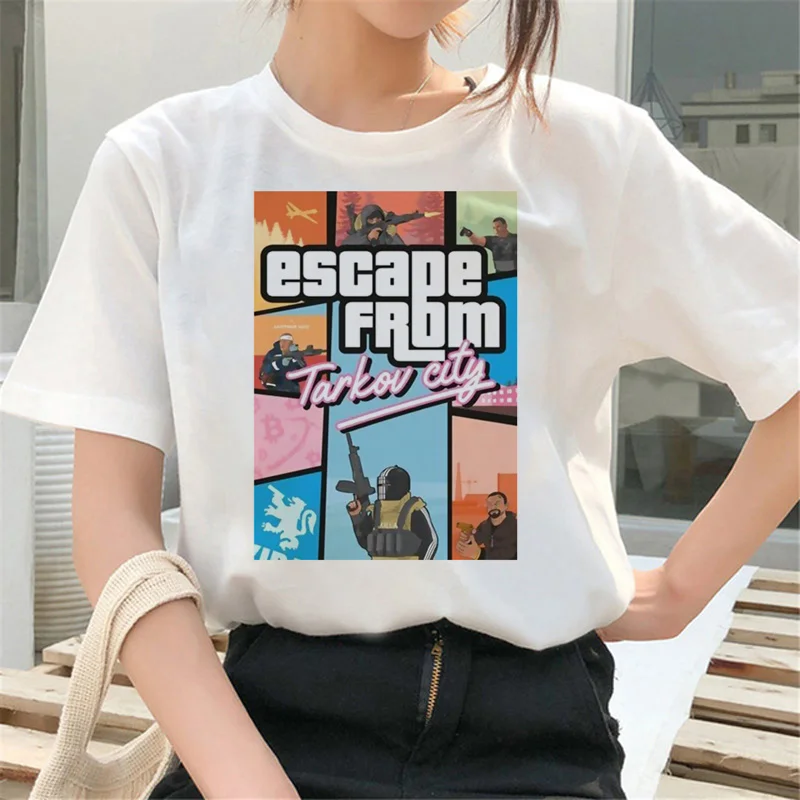 escape from tarkov top tees male 2022 grunge manga vintage top tees tshirt graphic