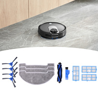 Robotic Vacuum Cleaner Kit with Side Brush Rag Filter Main Brush for Proscenic 850T Clean Suits