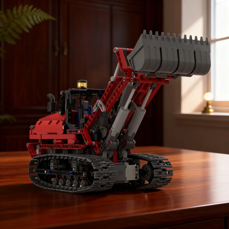 855pcs MOC Technical 8043-b Modernized Tracked Loader Model Toy Building Blocks Architecture Christmas Gift 3D Creative Idea DIY