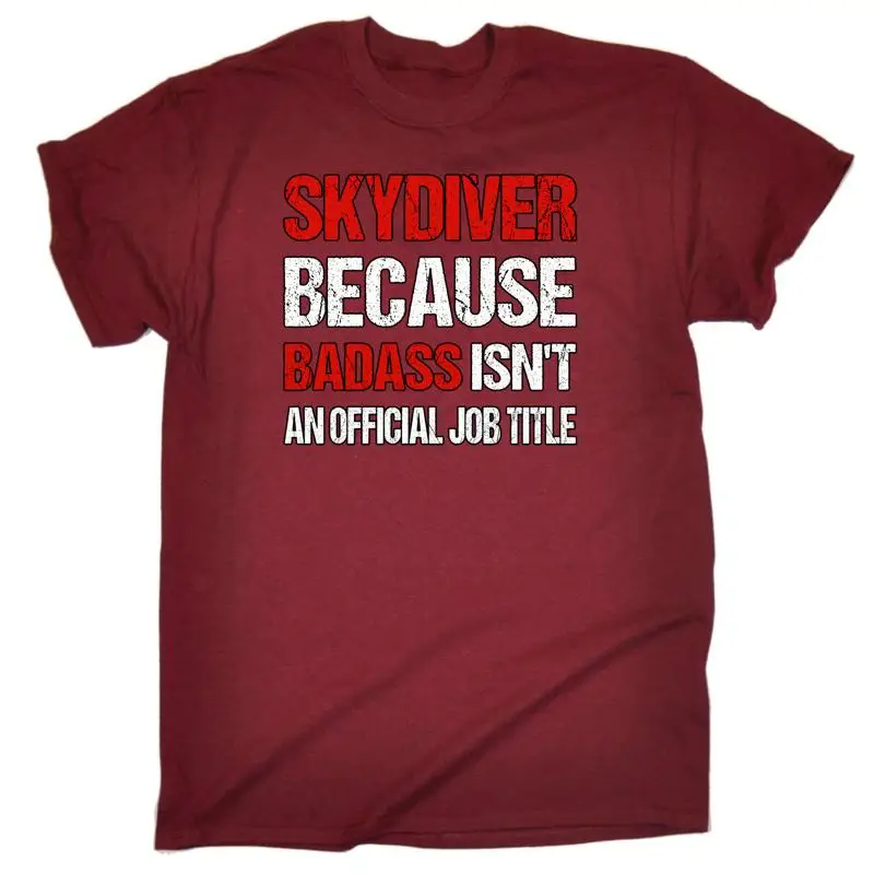 

Мужская забавная футболка для прыжков с парашютом, потому что титул работы с басами