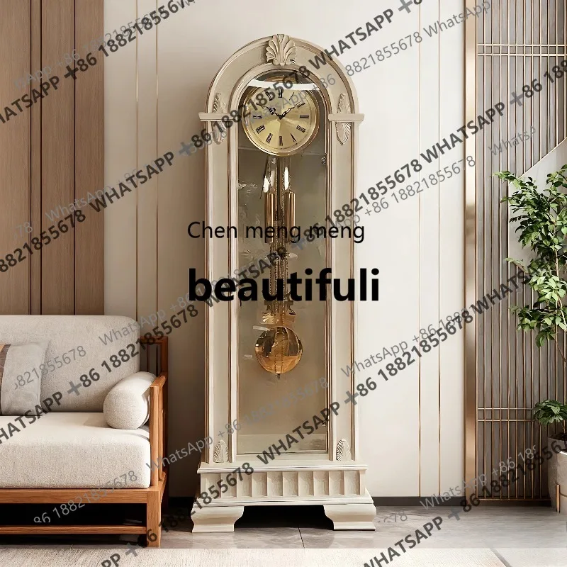

X Напольные часы для гостиной высокого класса, напольные часы в стиле ретро, вертикальные, механические часы для виллы