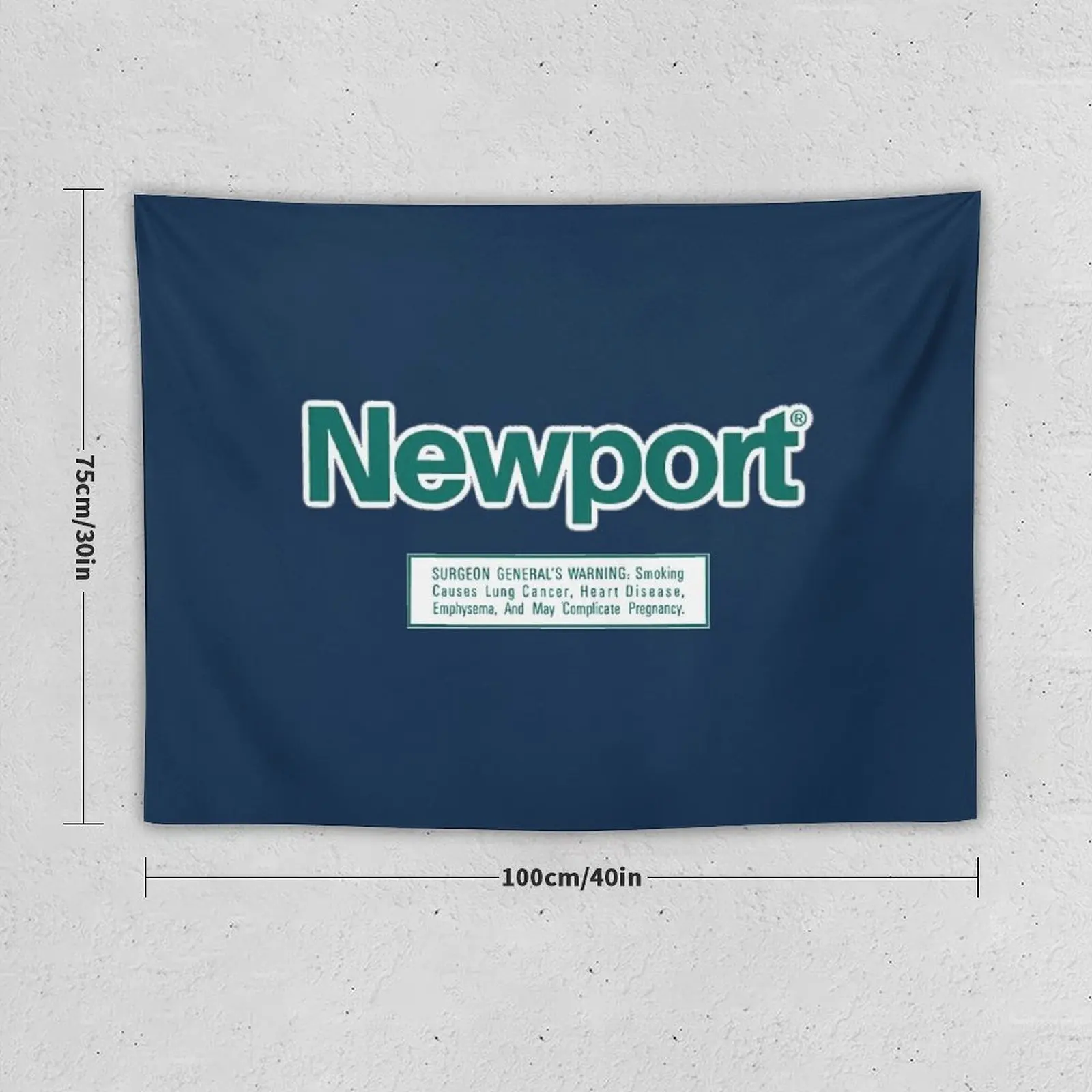 Newport Cigarettes Aesthetic Warning Label Tapestry Home Decoration Accessories Carpet Wall House Decorations Tapestry