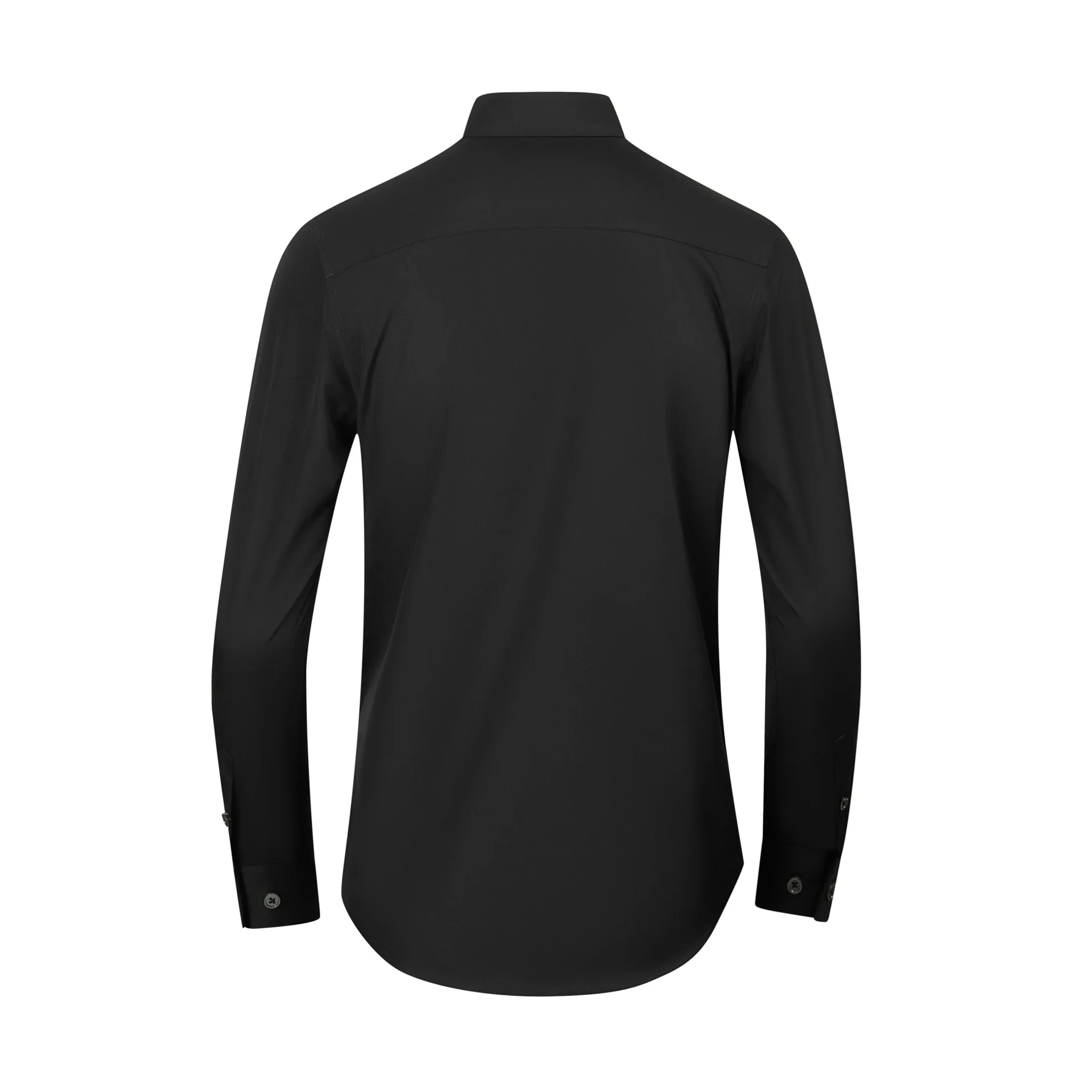 Brand Letter Rivet Decoration Men\'s Shirt Long Sleeved Slim Fit Cotton Casual Business Dress Shirts Social Banquet Party Tops