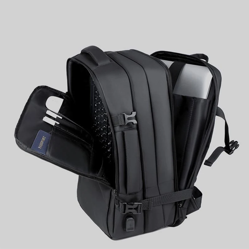 45L Men's Expandable Travel Backpack, Men's Laptop Backpack for 17.3Inch Laptop, Carry On Backpack Fits Under Seat Airline