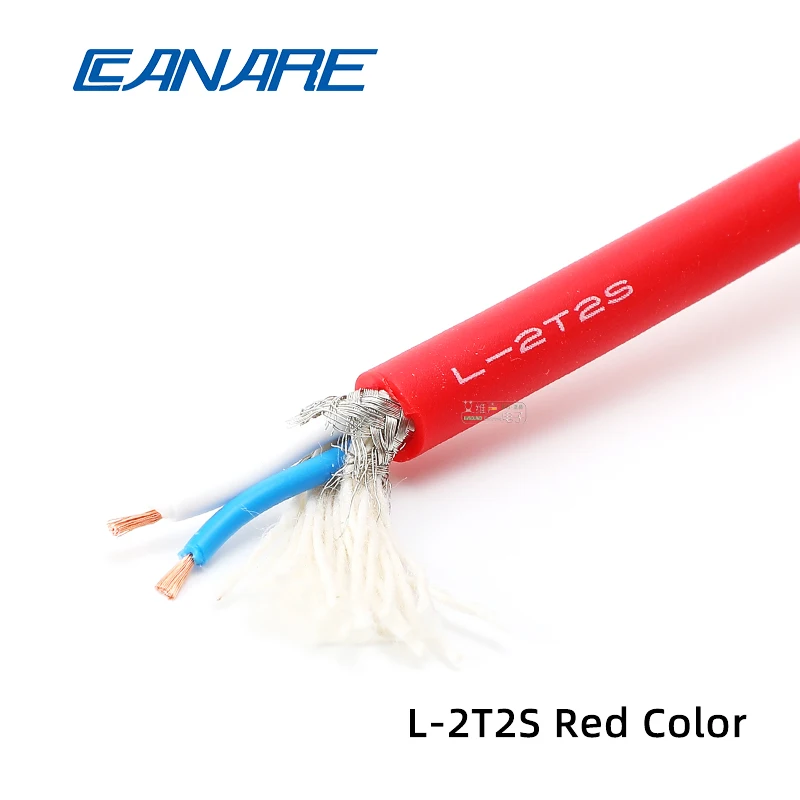 CANARE L-2T2S 2 rdzeń kabel mikrofonowy czysta miedź Audio łączenie przewód sygnałowy pleciony ekranowanie skrętka OD: 6mm 0.3mm/23AW