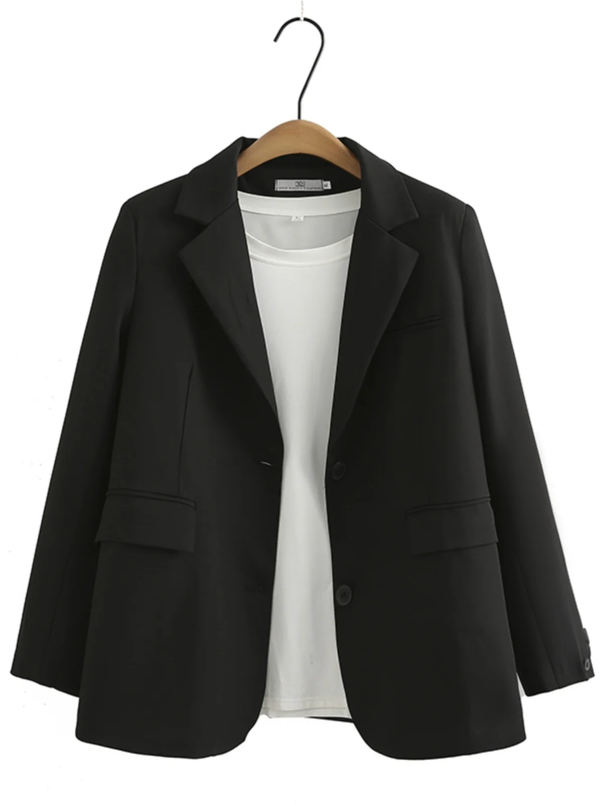 Fall 2024 plus Size Women's Fashionable Casual Loose Fit Suit Jacket Elegant Atmosphere Slimming Top Button up Long Sleeve