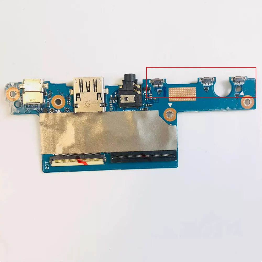 Imagem -06 - Usb Tipo-c Jack Power Botão Placa Interruptor Laptop Áudio Headphone Asus Chromebook C425 C425ta C433 C433ta C434 C434ta