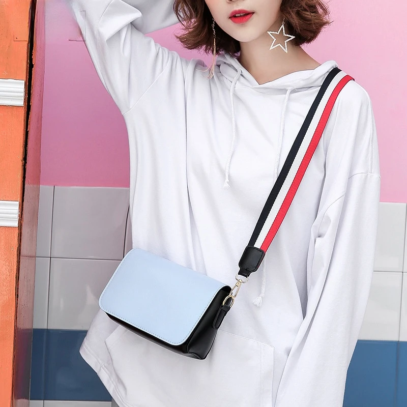 New Fashion Women\'s Bag Shoulder Strap Messenger Small Shoulder Bag Simple Small Square Bag Pu Leather Designer Bags Luxury