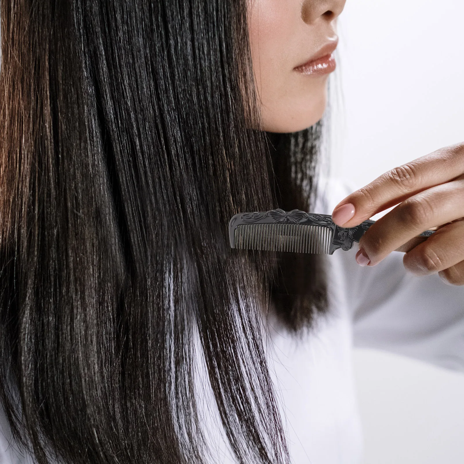 

10pcs Retro Comb Foldable Fine Tooth Detangle Parting Comb For Travel Styling Hair Women Rat Tail