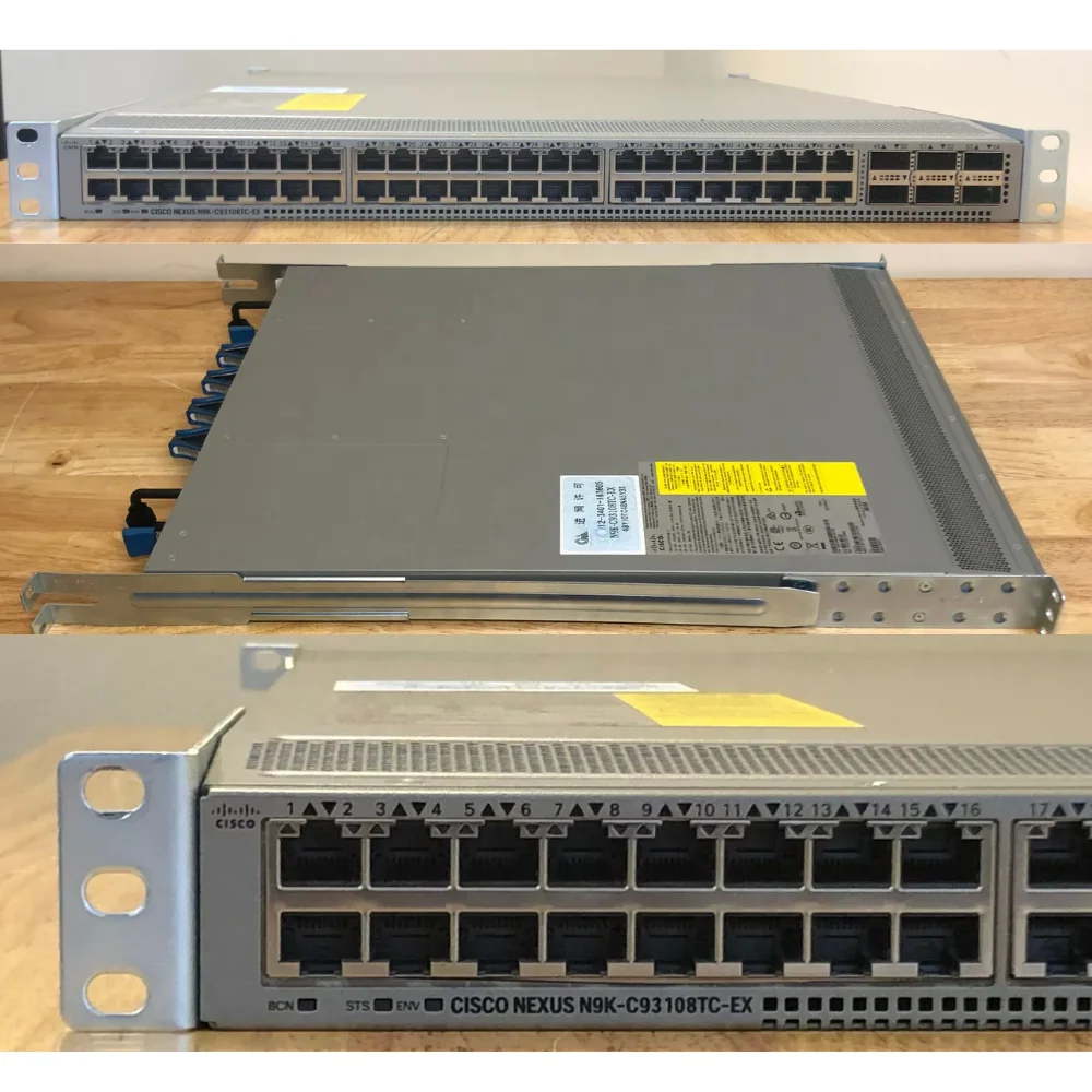 For Cisco Nexus 93180TC-FX 100GbE 48 Ports Layer 3 Managed 2U Network Switch with POE and SNMP Enterprise