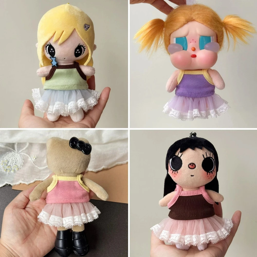 Cute Tulle Half Skirt Mini Doll Clothes Short Dress for 1/8 BJD 10cm Stuffed Doll Spring Summer Outfit