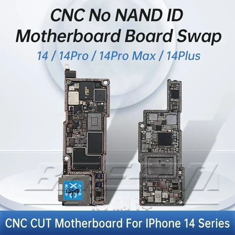 CNC CUT Motherboard For IPhone 14 Pro Max 4G 5G Logic Board Polishing CPU AP RF Board IPhone 14 Plus Switching CPU Baseband Swap