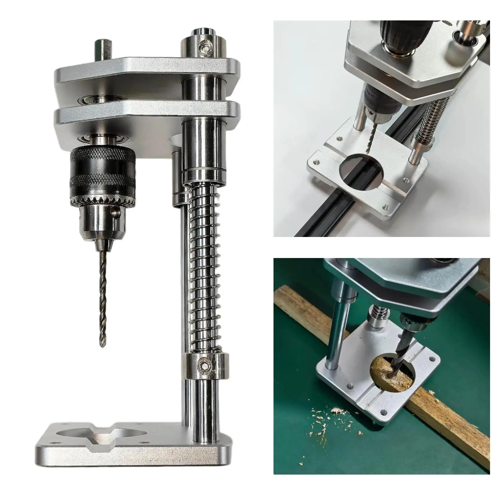 Drillling Guide Silver Spare Simple Installation Drilling Jig Attachment Accessory