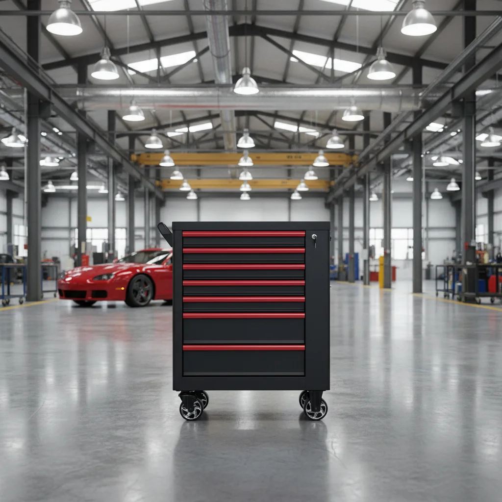 7-laden afsluitbare gereedscha - Workshop Tools Trolley recensie en prijs