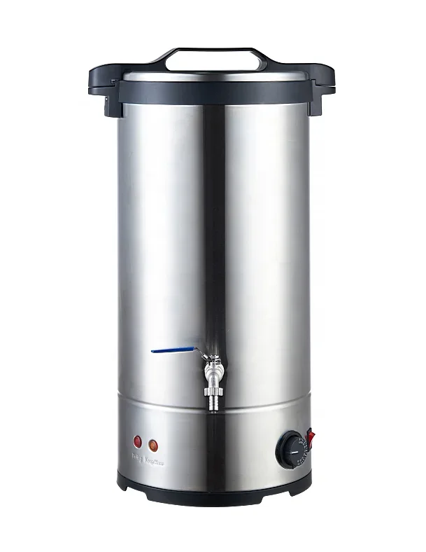 Stainless Steel 30L Warmer Heating Element Mulled Wine Water Boiler Tea Urn Mash Tun Water Heater(Double Wall)