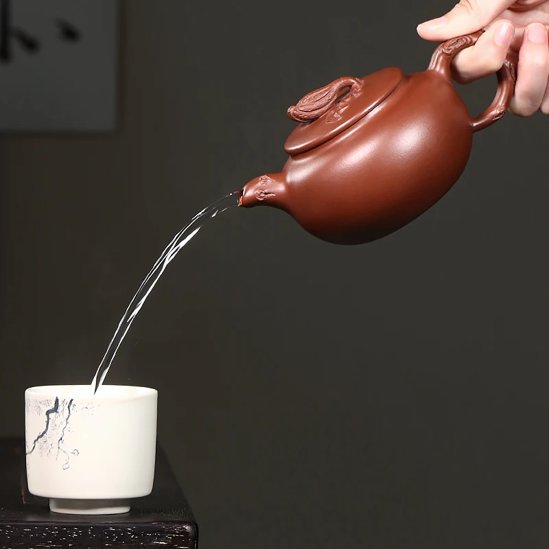 Yi Purple Clay Pot, Pure Handmade Kung Fu Tea Set, Single Raw Mine, Zhonao Qing, Household Buddha's Hand,