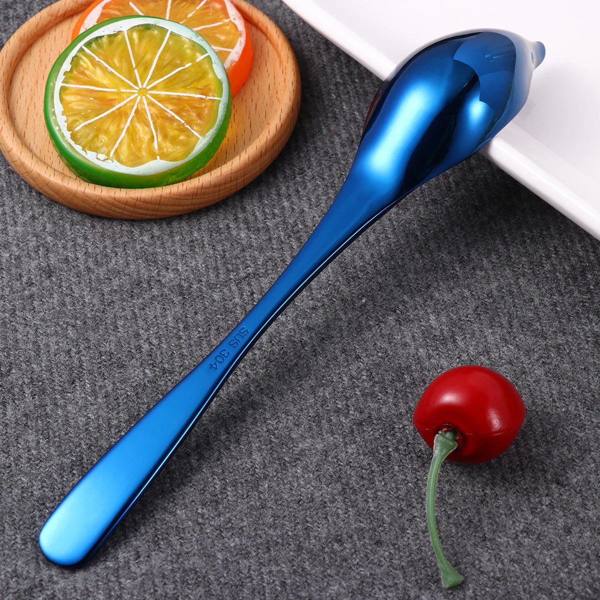 

1Pcs Stainless Steel Seasoning Scoop Pointed Narrow Mouth Sauce Spoon for Home Kitchen Restaurant Smooth Edge Anti-Rust