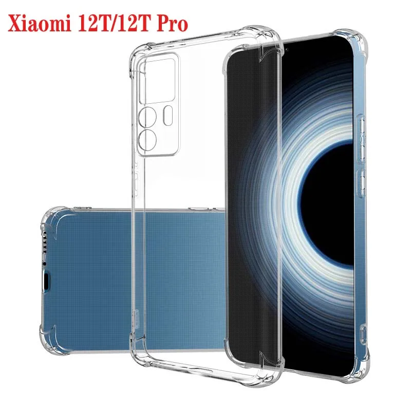 1.5MM Thick Air-Bag Clear Case For Xiaomi Mi 12T Pro 5G Shockproof Transparent Cover Xiaomi 12 T 12t Pro