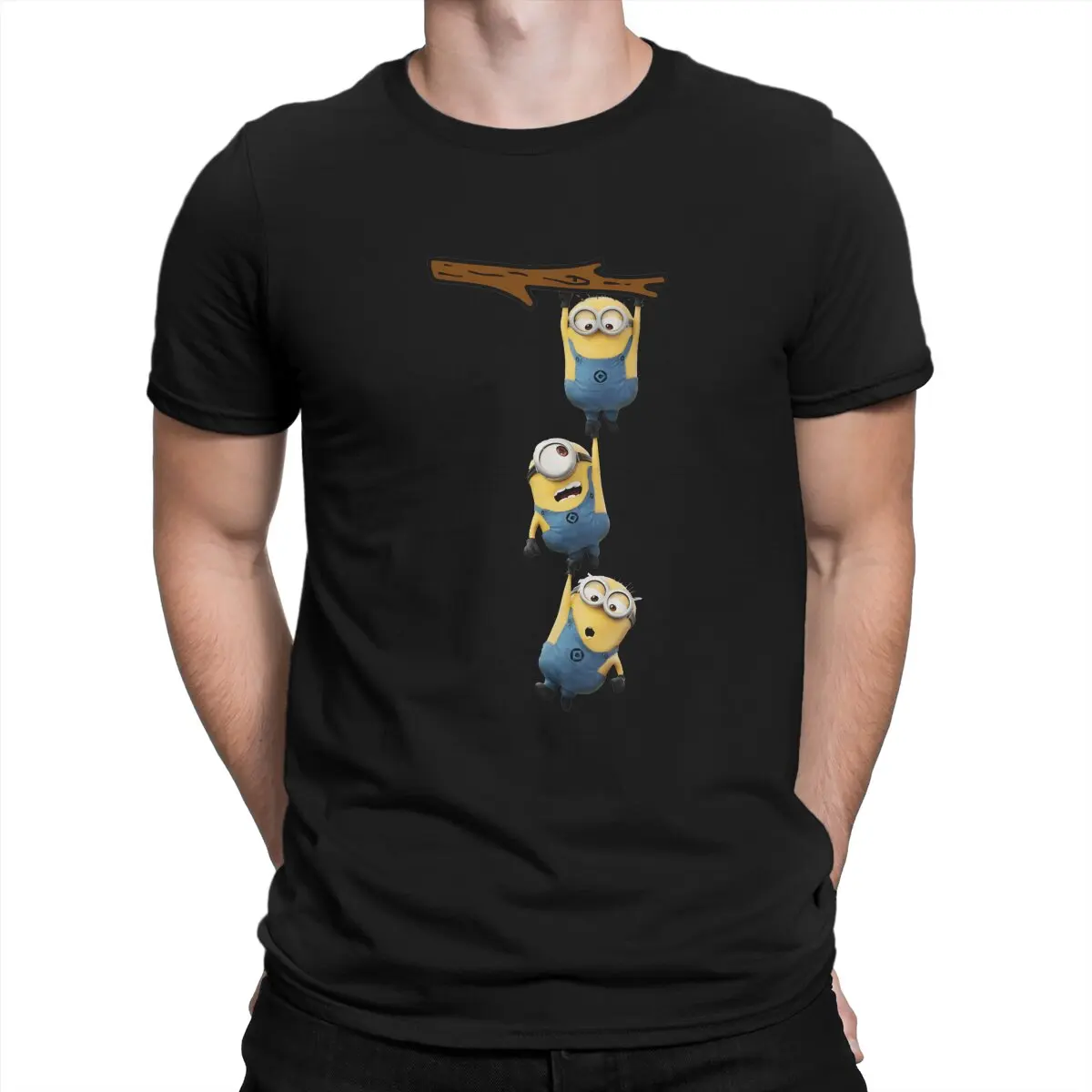 Men's Trio T Shirt M-Minions Pure Cotton Tops Funny Short Sleeve Round Neck Tee Shirt 6XL T-Shirts