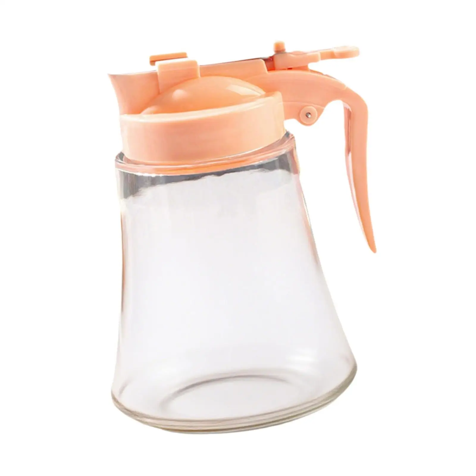 Kitchen Oil and Sauce Honey Dispenser Jar PP Resin Press to Pour No Mess for Home Cafe Restaurant