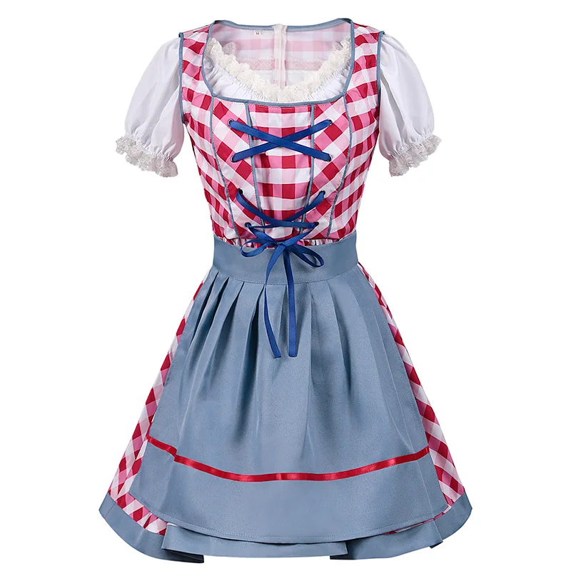 Oktoberfest bayerischen Kostüm für Frauen deutsche Bierfeste Kellnerin Dienst mädchen Outfit Cosplay Karneval Halloween Kostüm Party kleid