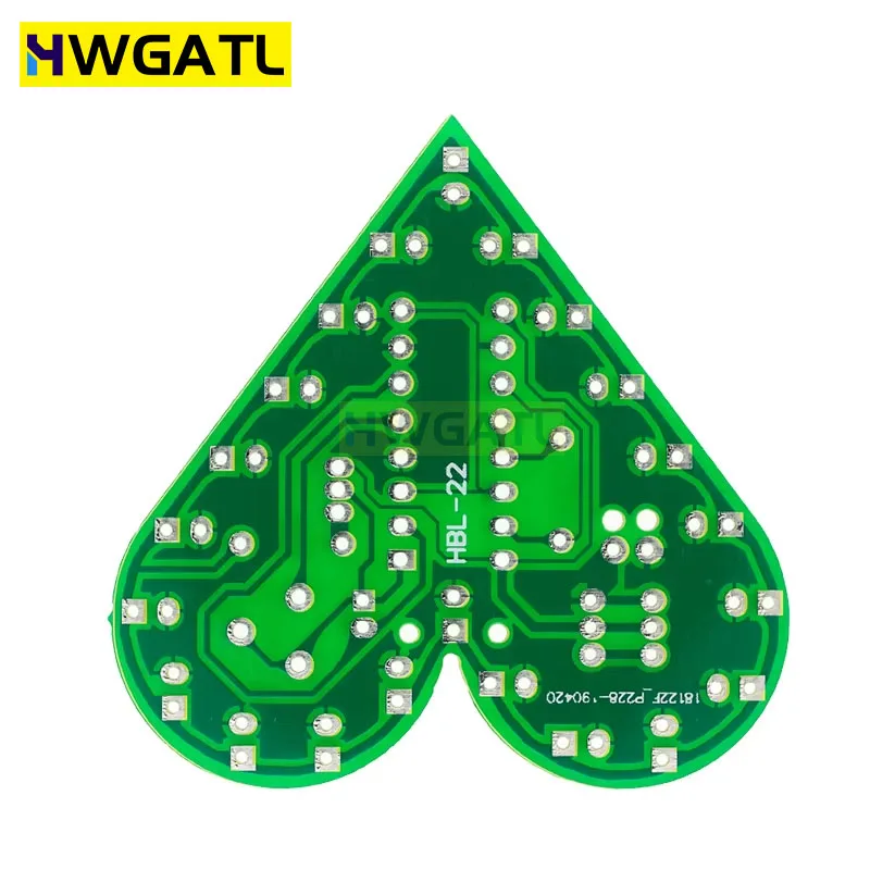 DIY Kit Heart Shape Breathing Lamp Kit DC 4V-6V Breathing LED Suite Red White Blue Green DIY Electronic Production for Learning