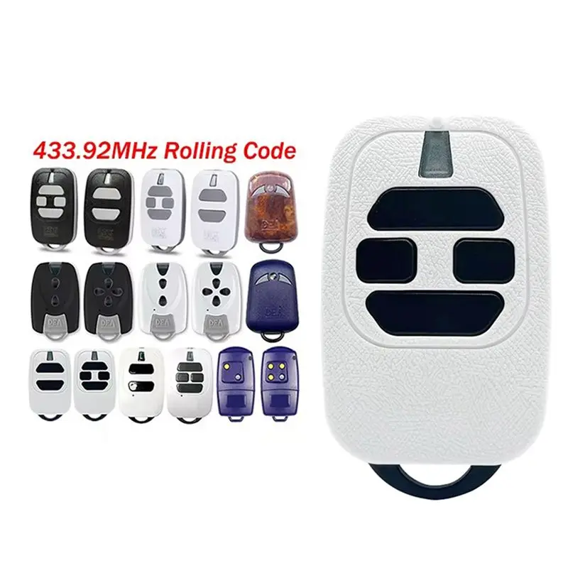 【RECOMENDAR】2X Garage Door Remote Control 433.92Mhz Rolling Code For DEA GT2 GT4 GTI2 GTI4 GTI Series Handheld Transmitter