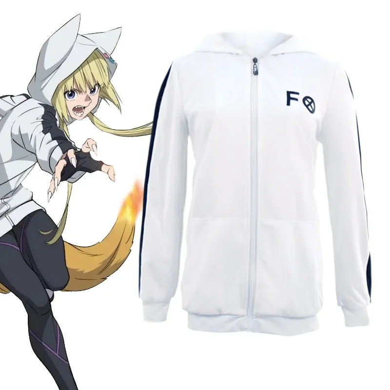 Monster Incident Cyanosis Costume Fox Demon Cosplay Full Anime Costume Daily Sports Sweatshirt Jacket