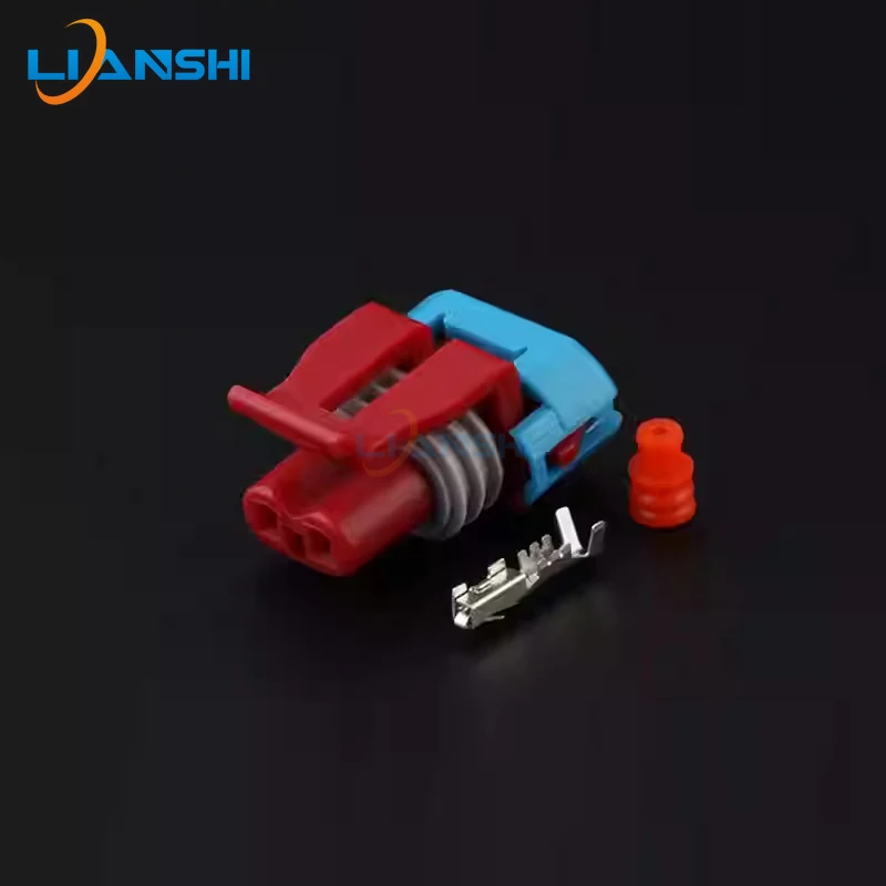 2pin Delphi 12052643 carbon tank solenoid cold air pump electric injection valve plug DJ7024Y-1.5-21