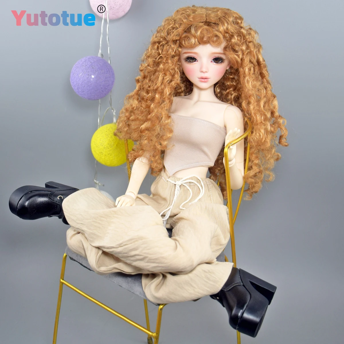 YUTOTUE 56 سنتيمتر الارتفاع أنثى دمية 1/3 BJD دمية لعبة نابض بالحياة للإزالة وتتسابق الباروكات عيون أفضل هدية #6