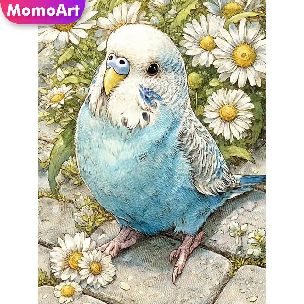 Momoart Katze Diamant Malerei Tier bunte Diamant Mosaik Bild Strass Mond Wand Dekor
